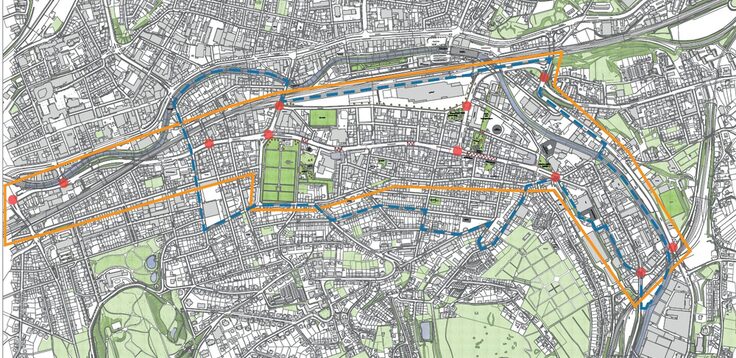 Untersuchungsgebiet Städtebauliche Verkehrsuntersuchung